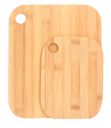 SET OF WOODEN CUTTING BOARDS 28X23X0.9 CM, 20X15X0.9CM