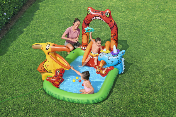 Bestway 7'11" x 55" x 54"/2.41m x 1.40m x 1.37m Jurassic Splash Play Center
