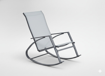 Scaun de grădină suspendat - gri - 60x104x95 cm *3842