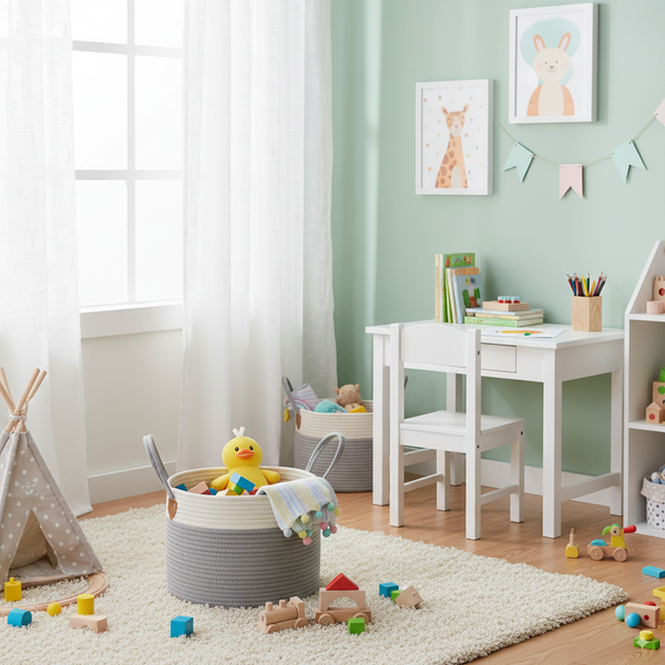 COS DE RĂZĂRIE/JUCĂRII 33 x 27 CM ROTUND GRI M *5028