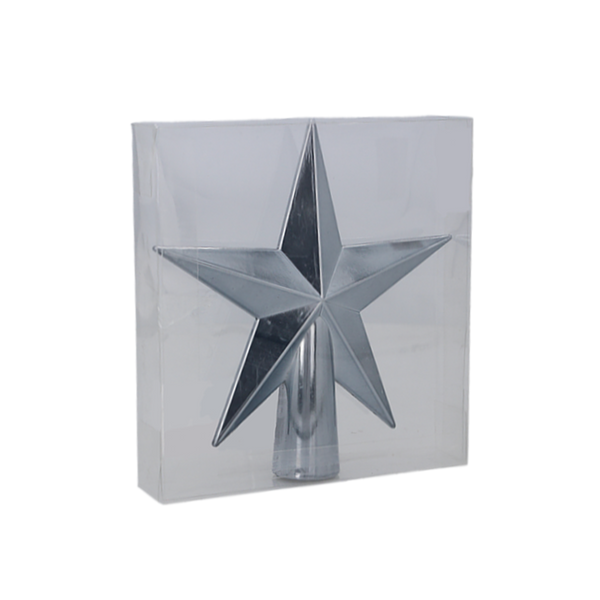 TREE TOPPER 15 CM STAR OLIVE/COPPER/GRAPHITE