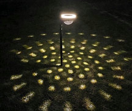 LAMPA SOLARNA 11 x 9 x 38,5 CM LATI LED CIEPŁY BIAŁY *3705