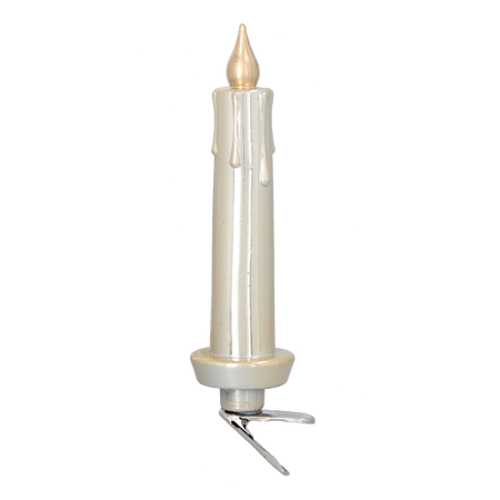 KPL. 4 OZDÓB CHOINKOVÝCH - SVÍČKY S KLIPSEM 11 CM *7434