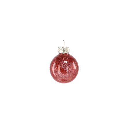 SET OF 11 CHRISTMAS TREE BAUBLES WARM COLORS 3 CM