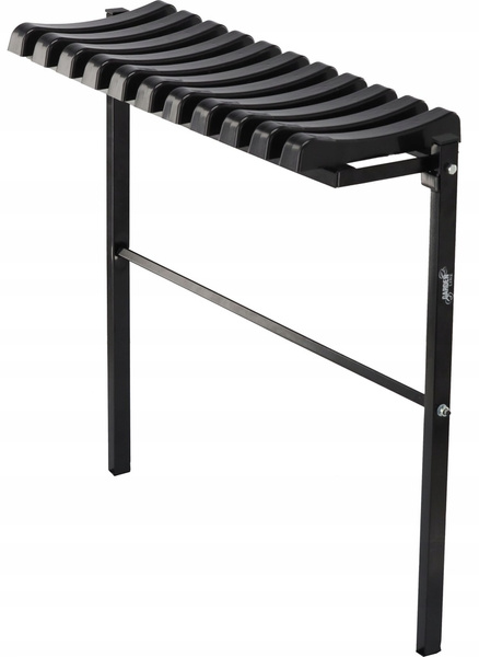 ŁAWKA SKŁADANA DŁ 68 CM ZE STOPĄ - CZARNA