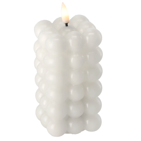 CANDLE DIN CERAMICĂ LED - BUBBLE 6 x 11,5 CM MIX CULOARE *9324