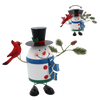 CHRISTMAS DECORATION - METAL SNOWMAN 14 x 12 x 20 CM