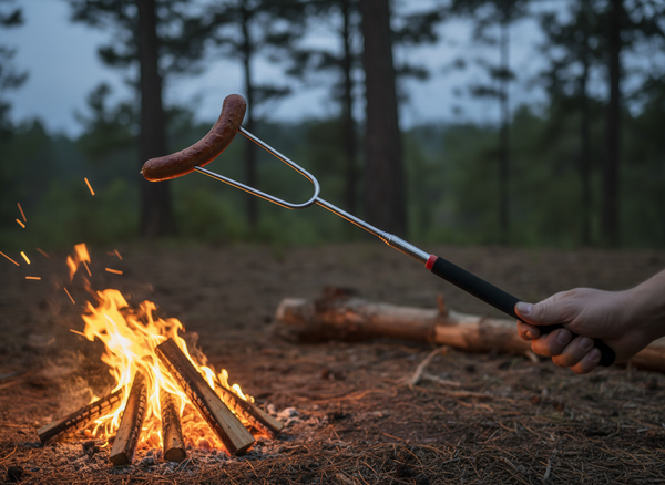 WIDEŁKI GRILLOWE / OGNISKOWE TELESKOPOWE DŁ. 24.5 / 72.5 CM disp=12szt