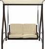GARDEN SWING MADE OF TECHNORATTAN 166 X 130 X 170 CM BROWN PREMIUM