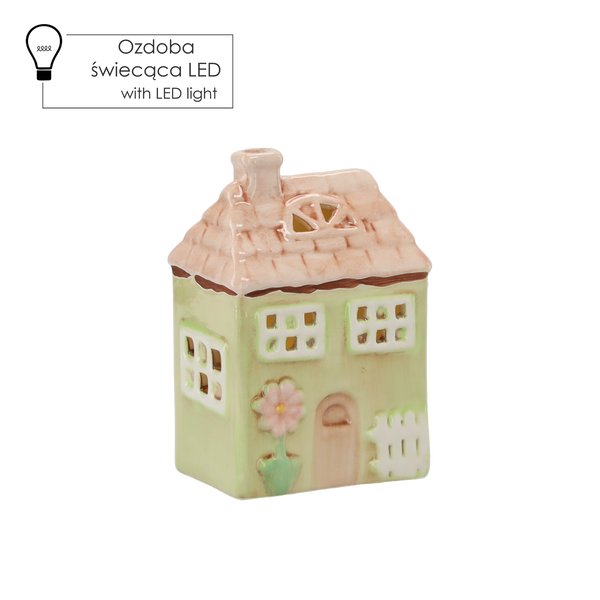 FIGURĂ DE GRĂDINĂ - CASA 7,5 x 6 x 12 cm LED ambalaj=8buc *8654