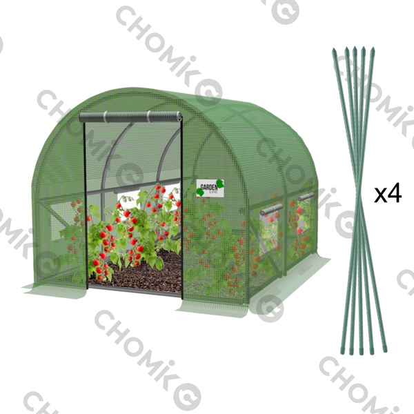 TUNEL FOLIOWY OGRODOWY 2 SEGMENTOWY ZIELONY 2 x 2 x2 M *5545