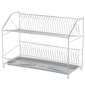 DRAINER FOR PLATES 2 LEVEL 50CM.CHROME