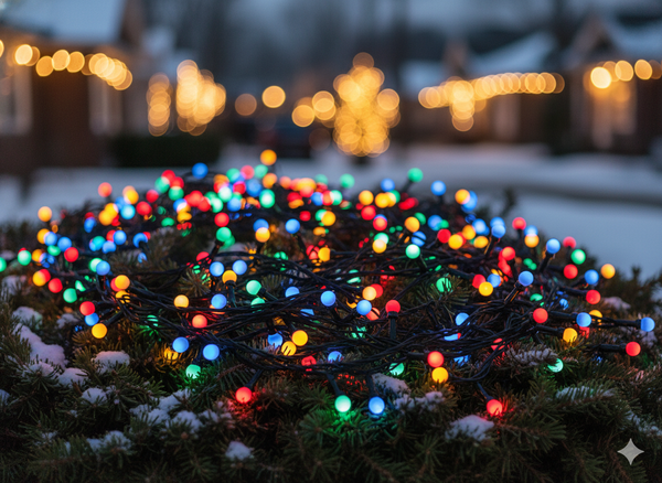 LED CHRISTMAS TREE LIGHTS BALLS 200L MULTICOLOR