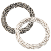 VEĽKÝ A KULATÝ BIELY / ŠEDÝ OBRAZ VIENCKY 40 CM *9388