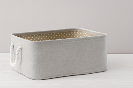 RECTANGULAR BASKET BEIGE SIZE M