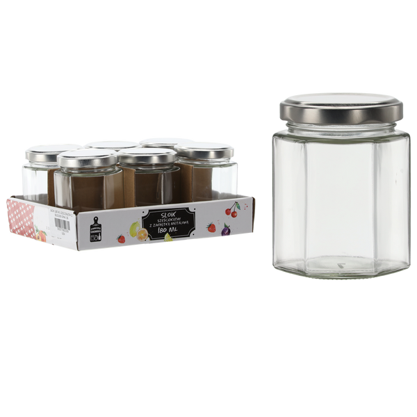 BORCAN 180 ML HEXAGONAL CU CAPAC DIN METAL DISPLAY=6 BUC*1509