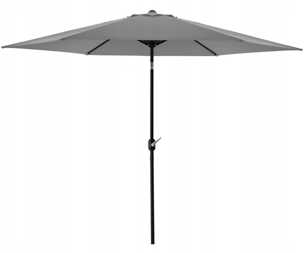 PARASOL OGRODOWY 3 M SZARY Z POKROWCEM *5330