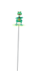 DECORATION ON A STAKE FOR A PLANT POT/GARDEN – FROG 11 CM / 50 CM