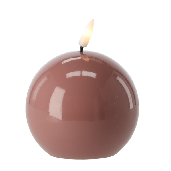 ŚWIECA WOSKOWA LED - BALL 8,5 x 8,5 CM MIX KOLOR *9317