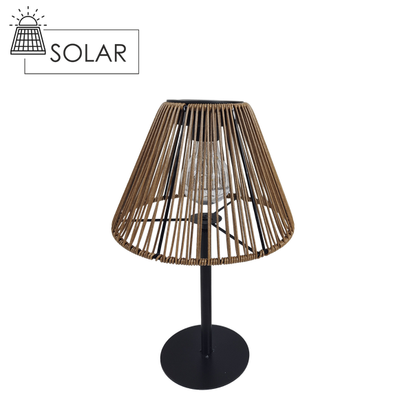 LAMPION SOLARNY - LAMPA - BRĄZOWY 33 CM LED *5979