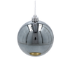 SET OF 12 ORNAMENTS 8 CM CHAMPAGNE/GRAY/WHITE