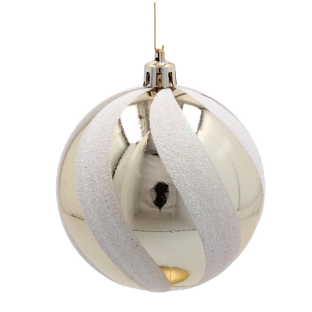 SET OF 24 CHRISTMAS BAUBLES RED, SILVER, GOLD