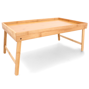 RAŇAJKOVÝ STOLÍK / POD LAPTOP DO POSTELE SO SKLADACÍMI NOHAMI 50x30x4/21cm*6428