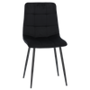 KRZESŁO NOWOCZESNE WELUROWE CZARNE *2951