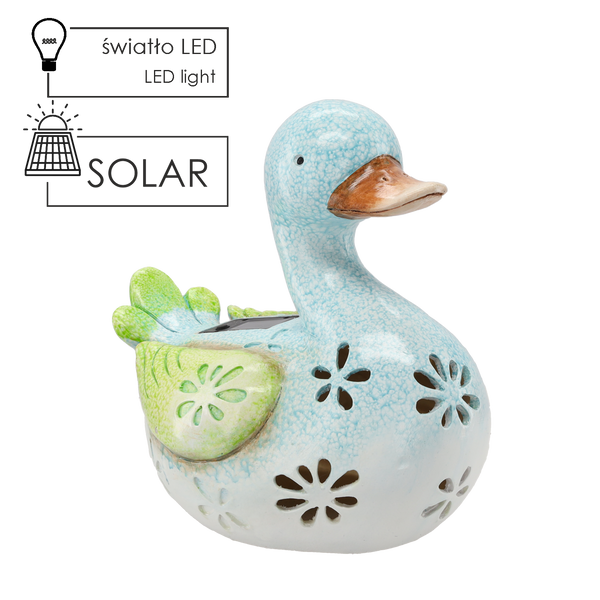 FIGURKA OGRODOWA - KACZKA 32 x 22,7 x 31,5 cm LED *9040