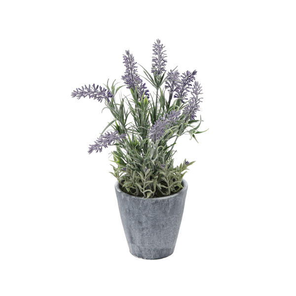 PLANTĂ ARTIFICIALĂ - LAVANDĂ ÎN GHIVECI 32 CM ambalaj=4 buc *3306