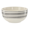 PORCELAIN BOWL 550 ML "BLACK-WHITE" PACK=4PCS