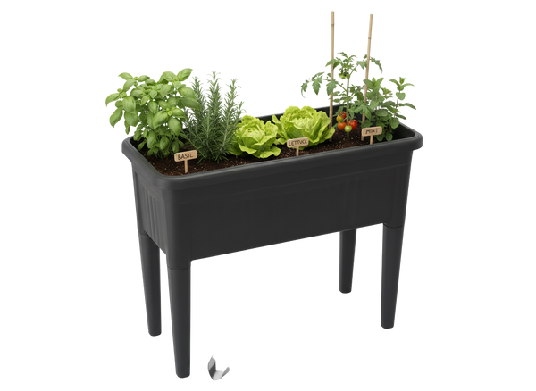 STÓŁ SZKLARNIOWY BEZ POKRYWY 76 x 37,5 x 65,5 cm ANTRACYT