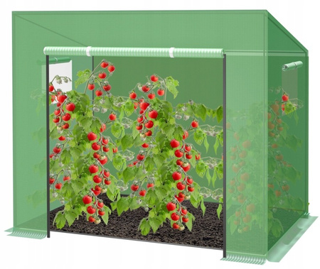 TOMATO GREENHOUSE GREEN 200 X 77 X 168/146 CM
