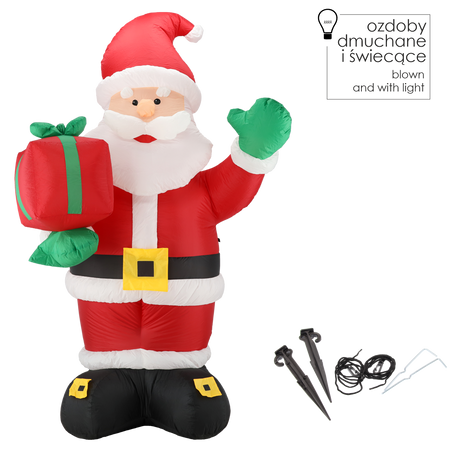INFLATABLE SANTA CLAUS LED 240 CM