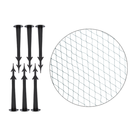 Protective net against birds 4m x 5m (5g/m2) + 6 pegs for mounting green