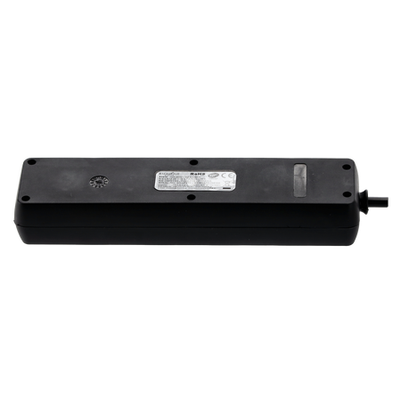 EXTENSION CORD POWER STRIP WITH SWITCH 4 SOCKETS 1.5M BLACK