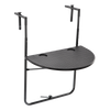 HANGING BALCONY FOLDING TABLE 60 x 64 x 73-78.5 -83.5 BLACK *1022