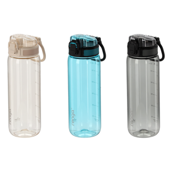 WATER BOTTLE 630 ML WITH MEASURING MARKS MIX COLORS