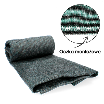 SIEŤ NA ZATENENIE NA OHRADENIE TMAVOZELENÁ 1,5 x 50 M 135g/m2 90% *0876