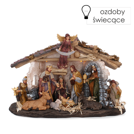 Vianočná jaslička 41 x 28 x 12,5 CM LED *1407