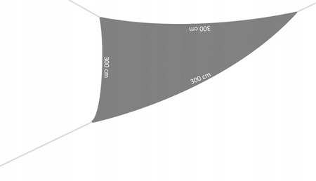 BEŽOVÝ TROJÚHOLNÍKOVÝ SLNKOCHYTNÝ ZÁVES 3 X 3 X 3M *0433