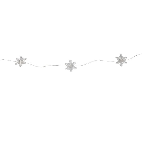 LED LIGHT CHAIN - SNOWFLAKES 20 L BATTERY-POWERED