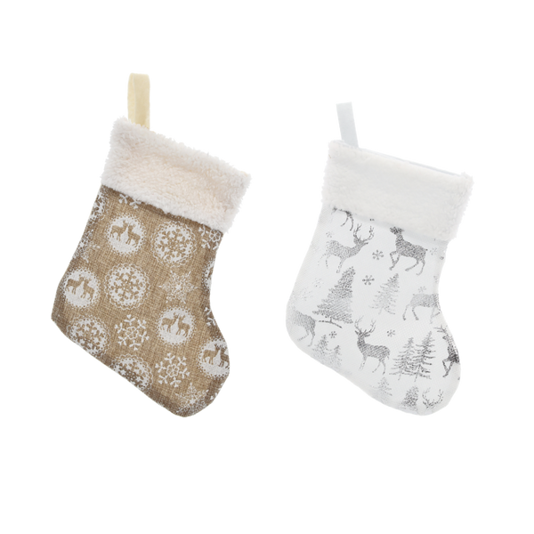 VÁNOČNÁ PONOŽKA 20 CM MIX VZOROV *7856