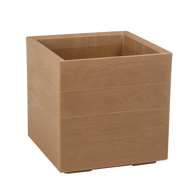 KWIETNIK KARO 400X400 DOSKA-PRIRODNÉ DREVO*88844