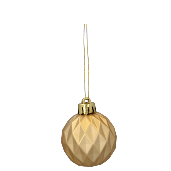 SET OF 47 BAUBLES 4-6 CM RED/GOLD/SILVER MIX DESIGNS