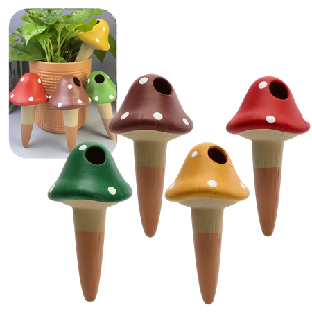 DISPENSER CERAMIC PENTRU IRIGARE 8.2 x 16.2 CM CIUPERCĂ - MIX CULOARE pachet=4buc *1961