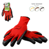 GARDEN GLOVES "7", POLYESTER WITH LATEX PACKET=12
