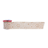 ŚWIĄTECZNA WSTĄŻKA DEKORACYJNA 6,3CM X 2,7M ZŁOTA MIX WZORÓW opak=16szt. *2237