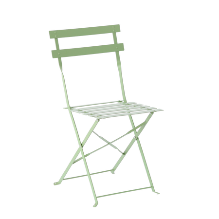 SET DE MOBILIER PENTRU GRĂDINĂ VERDE (MASĂ ROTUNDĂ + 2 SCAUNE) *5134