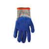 SET OF 10 GARDEN GLOVES RED/BLUE LATEX COATED